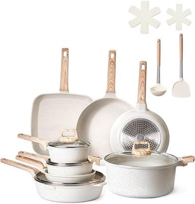17 Piece Pots and Pans Set Nonstick